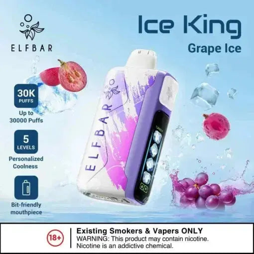 Elf Bar Ice King – Grape Ice – 30K