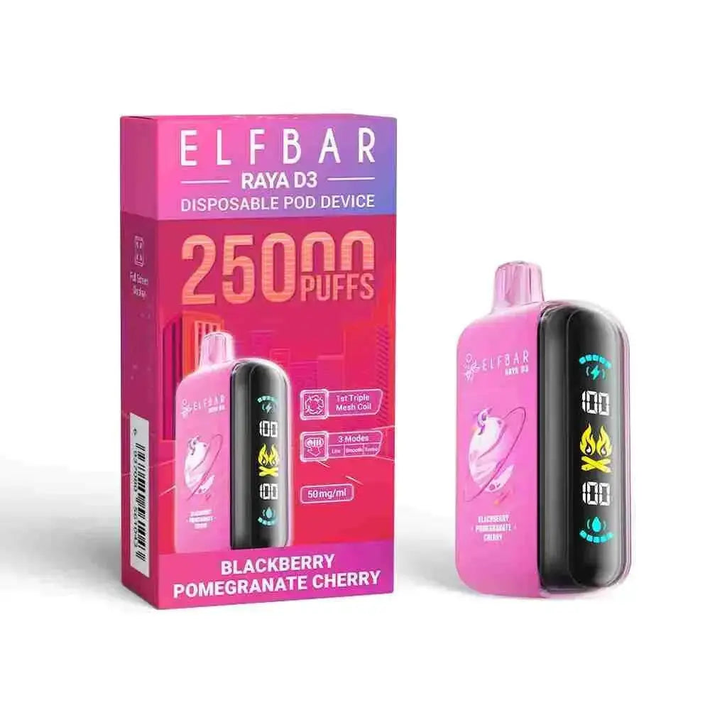 Elf Bar Raya D3 Blackberry Pomegranate Cherry – 25000